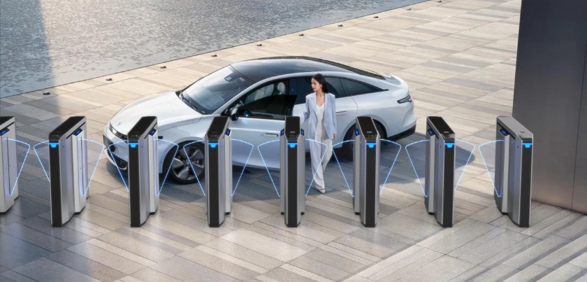 Anti-Pinch-Drehkreuztor