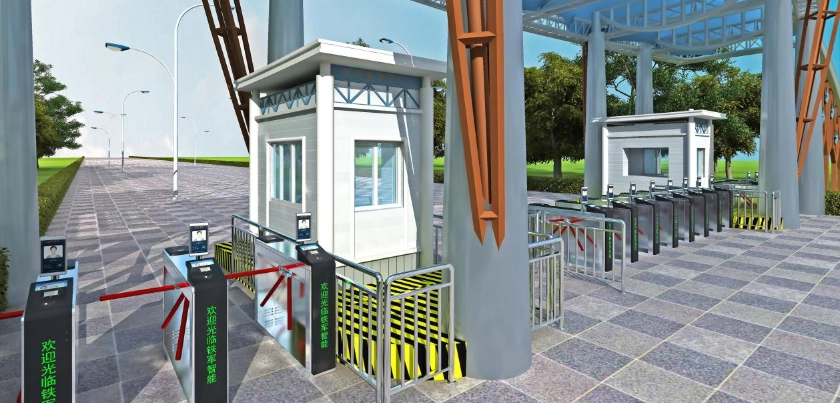 Intelligentes Gesichtserkennungstor für Fußgänger