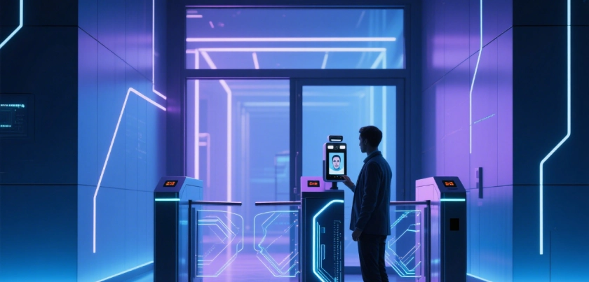 Intelligentes biometrisches Drehkreuz