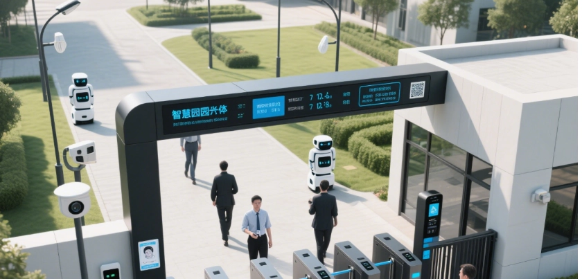 Intelligente Drehkreuzlösung für Technologieparks