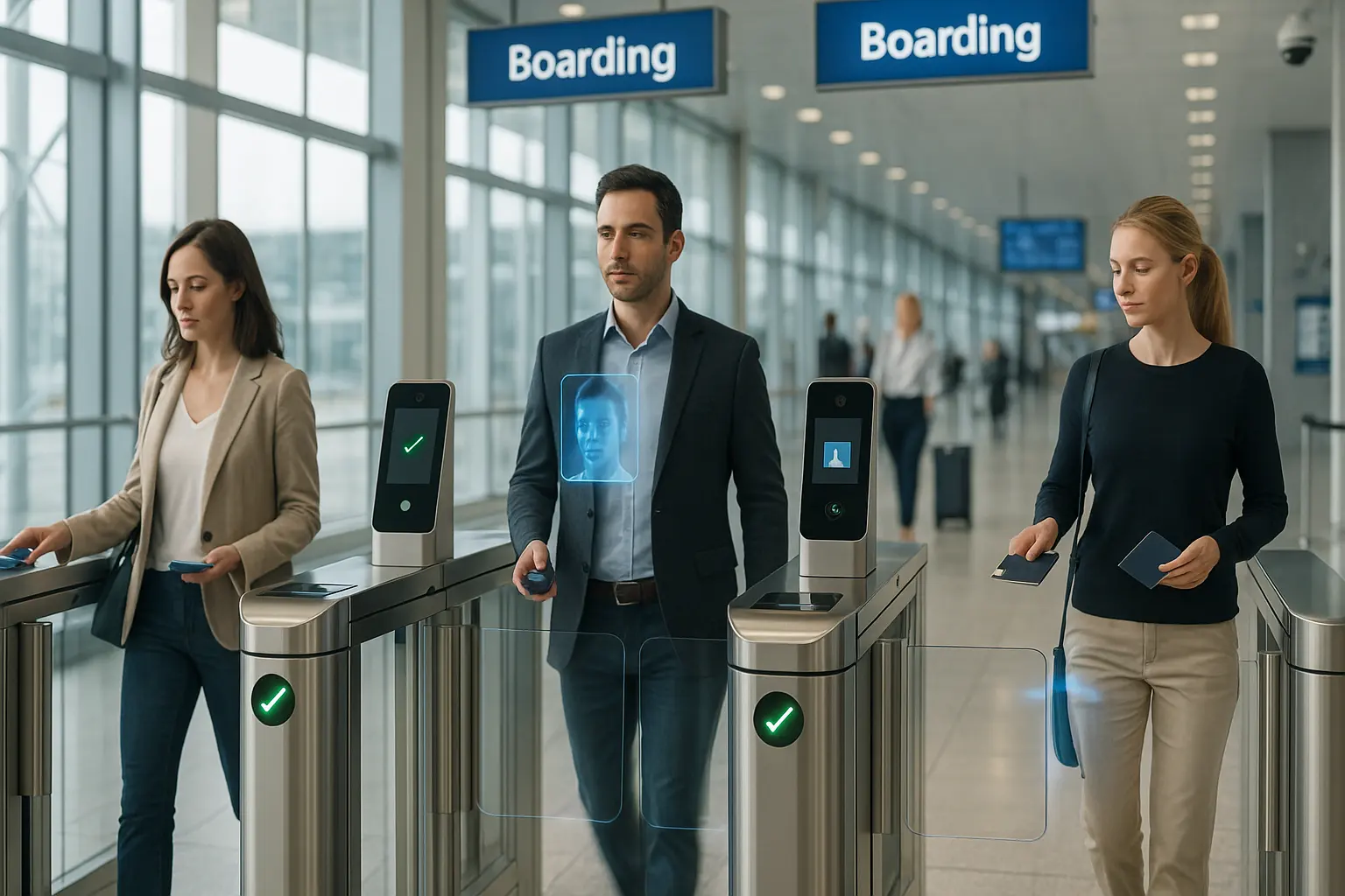 Flughafen-Schnellgatensystem