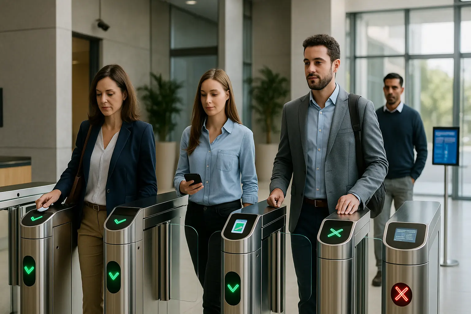 Australiens Drehkreuz-Zugangskontrolle