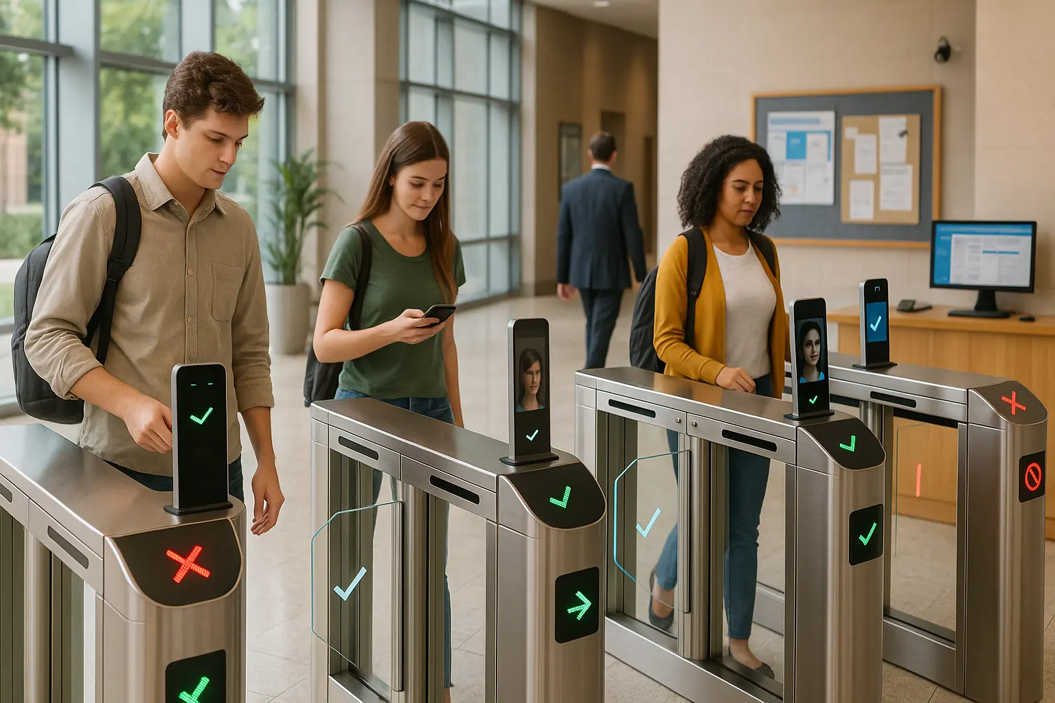 Campus-Zugangskontrolltor