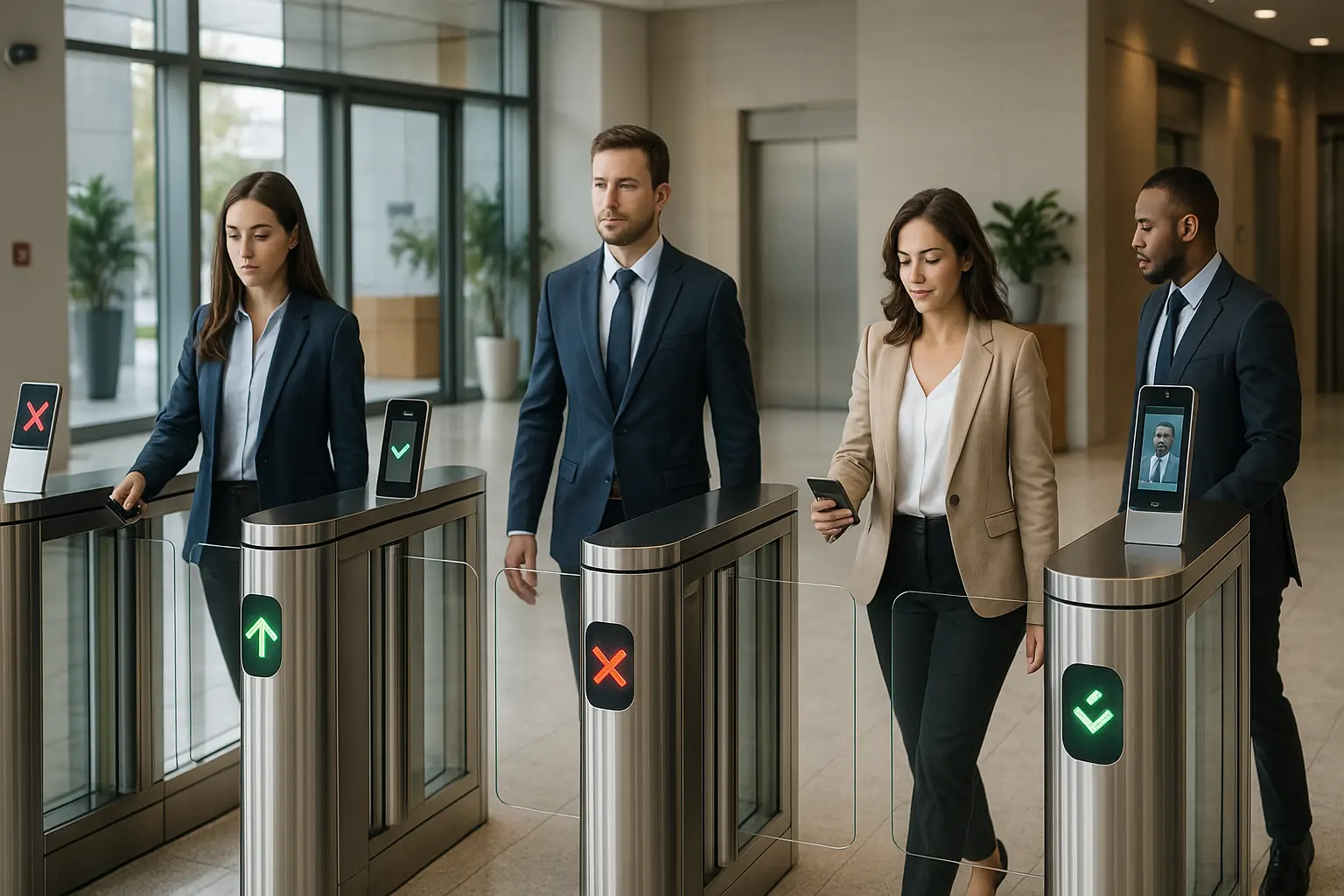 Intelligentes Schnellgate-Eingangssystem in Frankreich