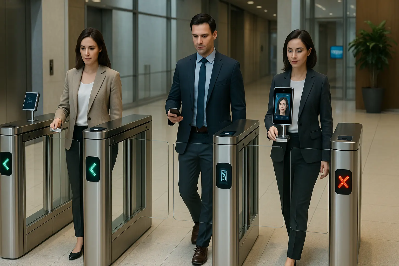 Fußgängerkreuz des Bürogebäudes