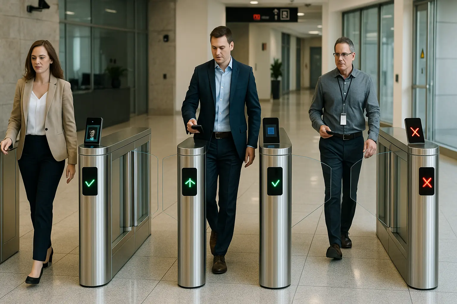 Zugangskontrolle für Fußgänger-Geschwindigkeitstore in den Vereinigten Staaten