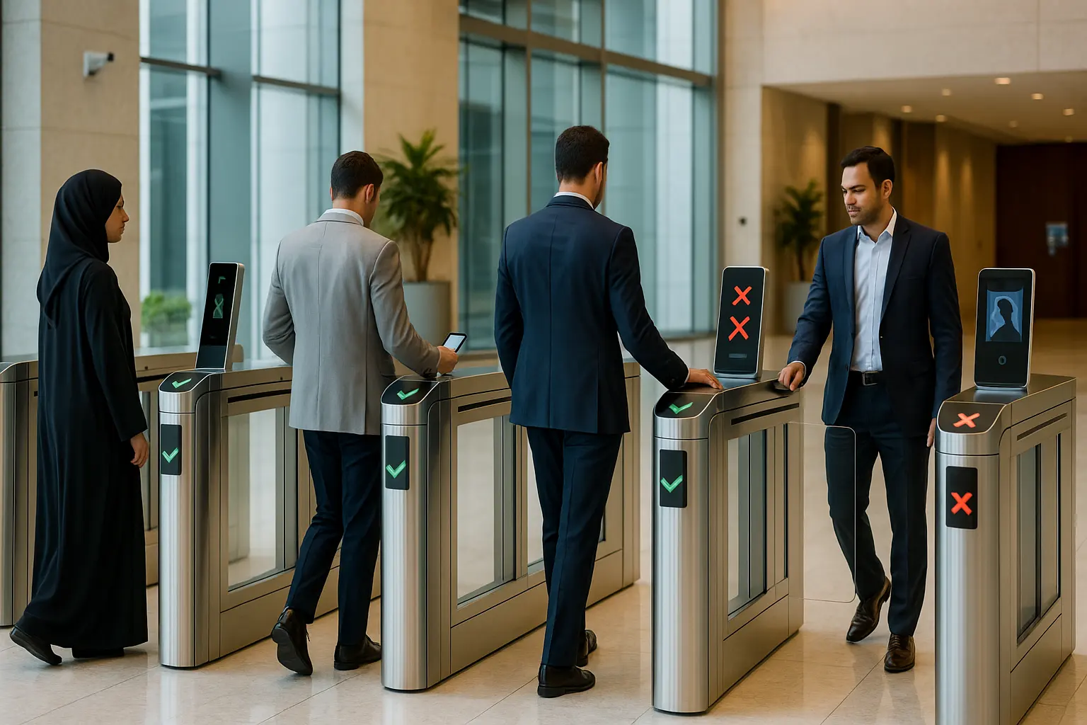 Drehkreuz der Zugangskontrolle durch die VAE-Schnelltore