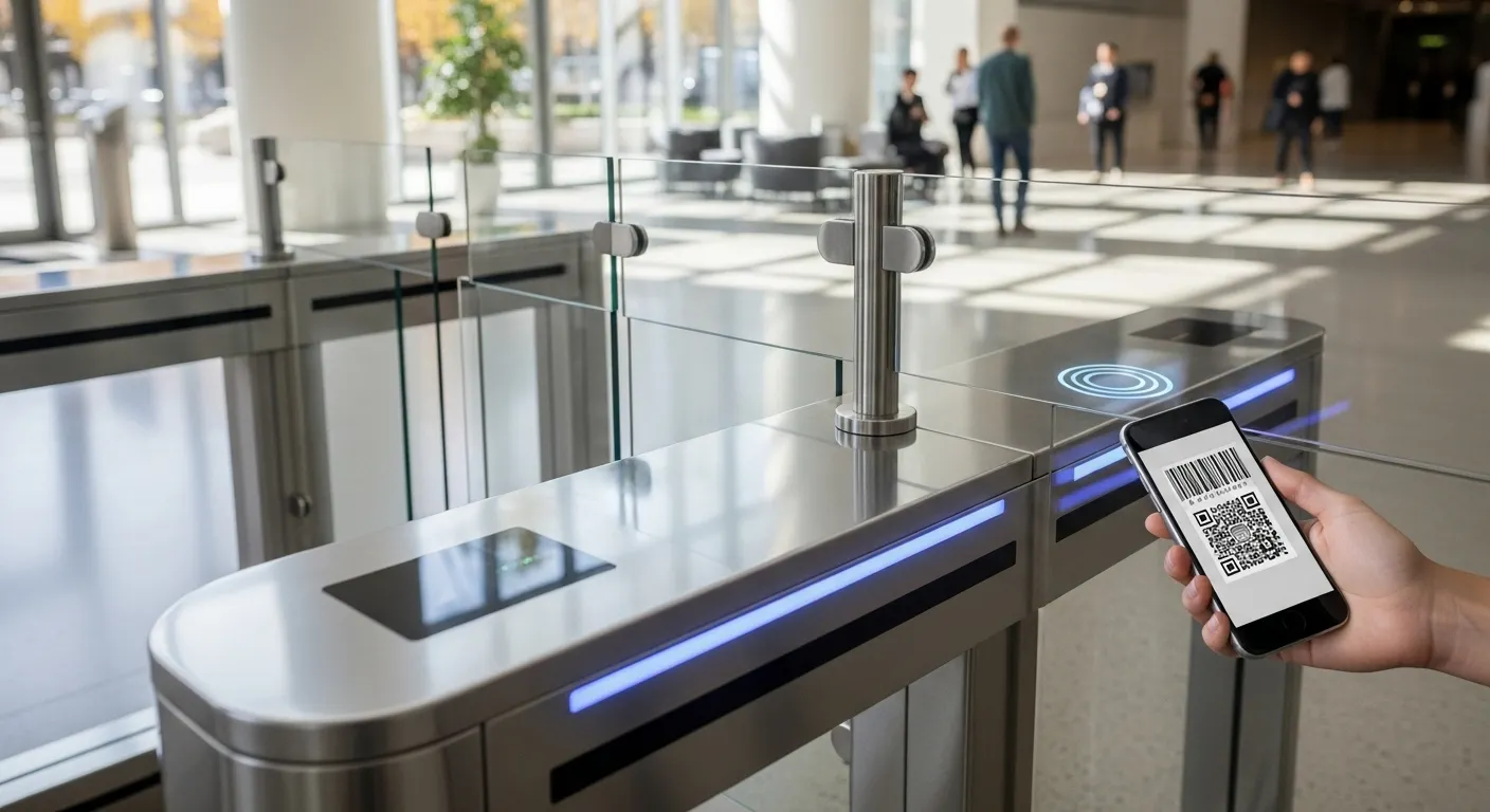 Barcode-Drehkreuz-Tor