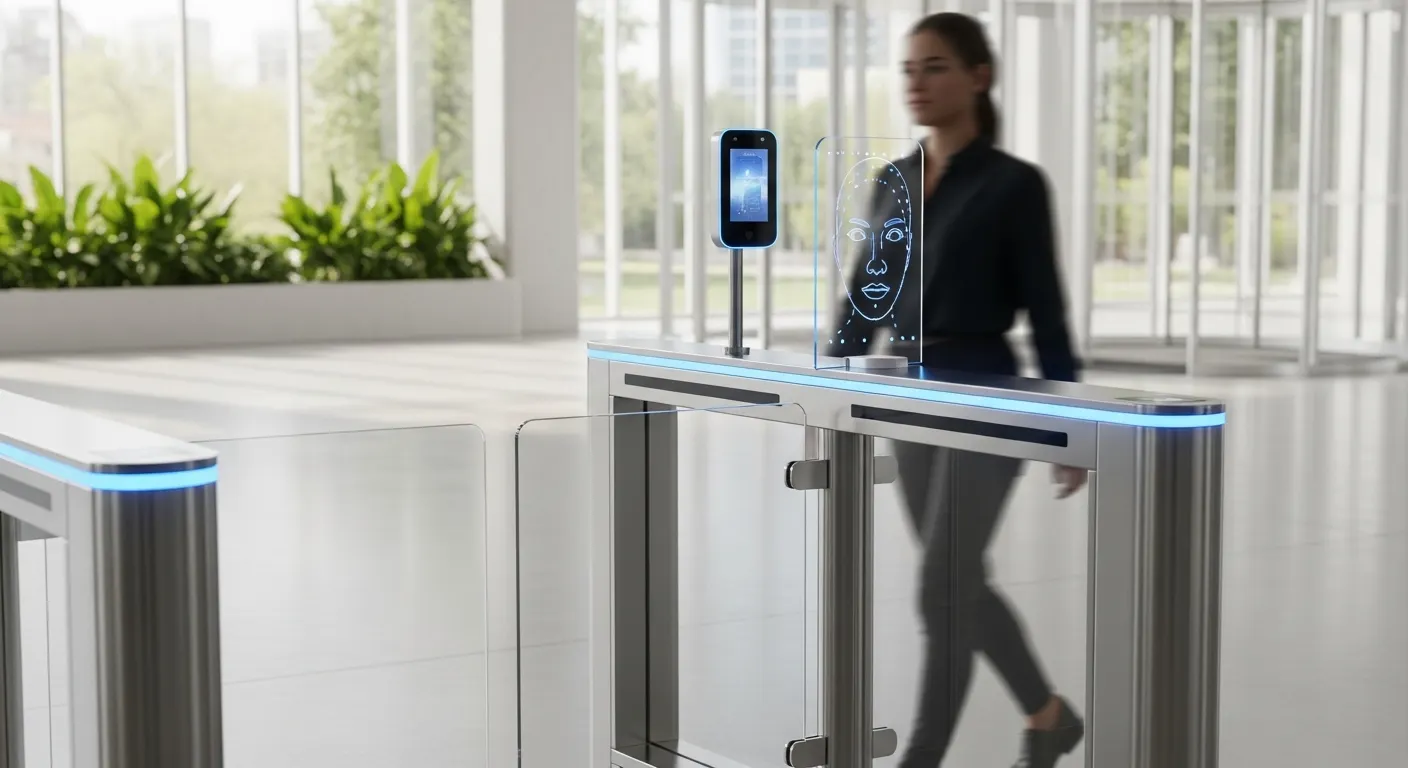 Gesichtserkennung Fußgänger-Zugangstor