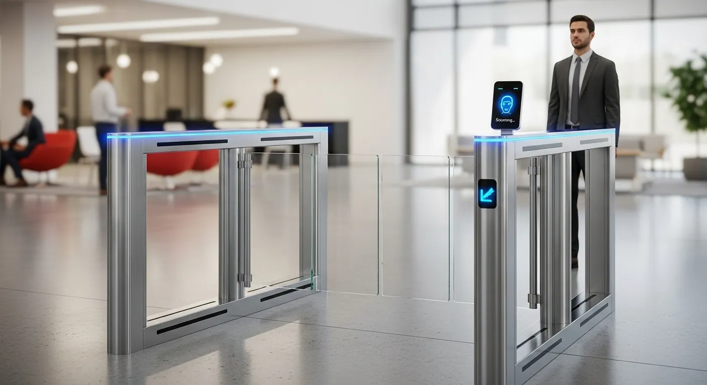 Gesichtserkennungs-Schwenktor