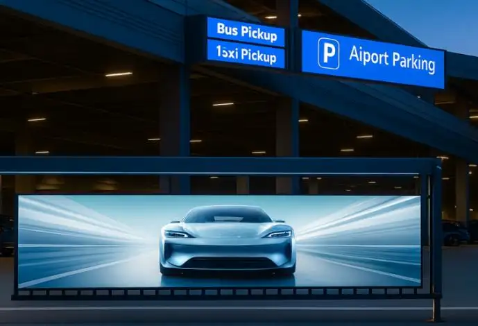 Parksperre für das Parken am Flughafen