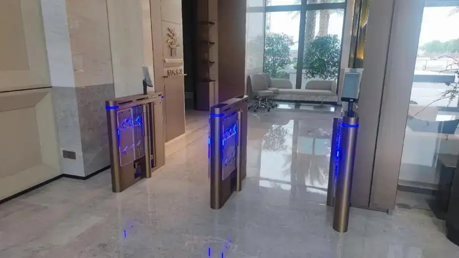 Automatic Pedestrian Turnstile Gate For Commercial Buildings